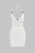 Beyaz Crochet Plaj Elbisesi