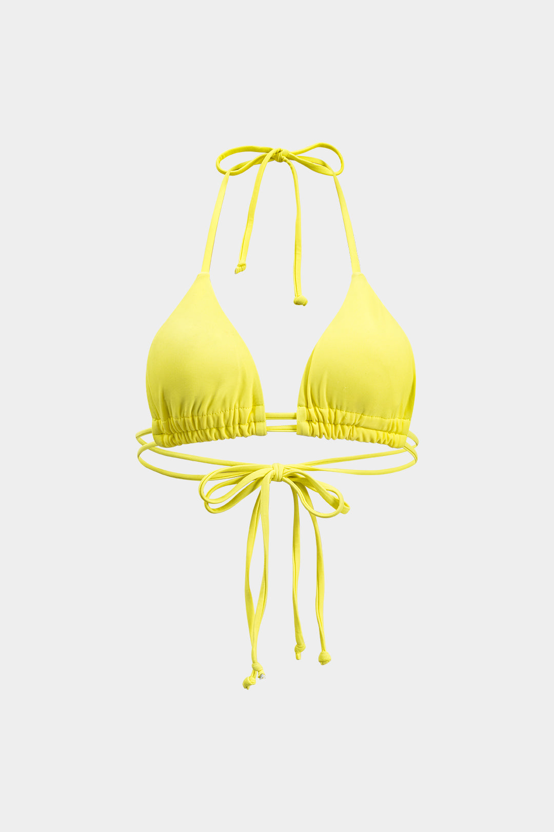 Lemon Wave Bikini Pareo Set