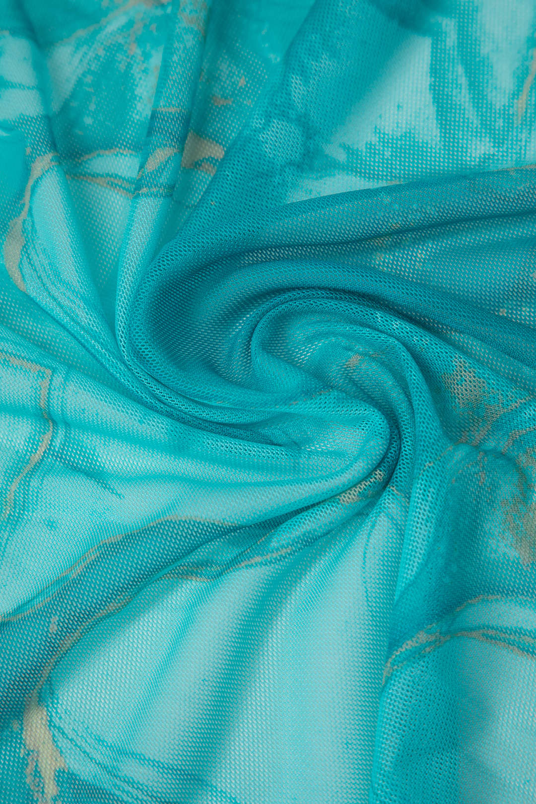 Turkuaz Desenli Pareo Set