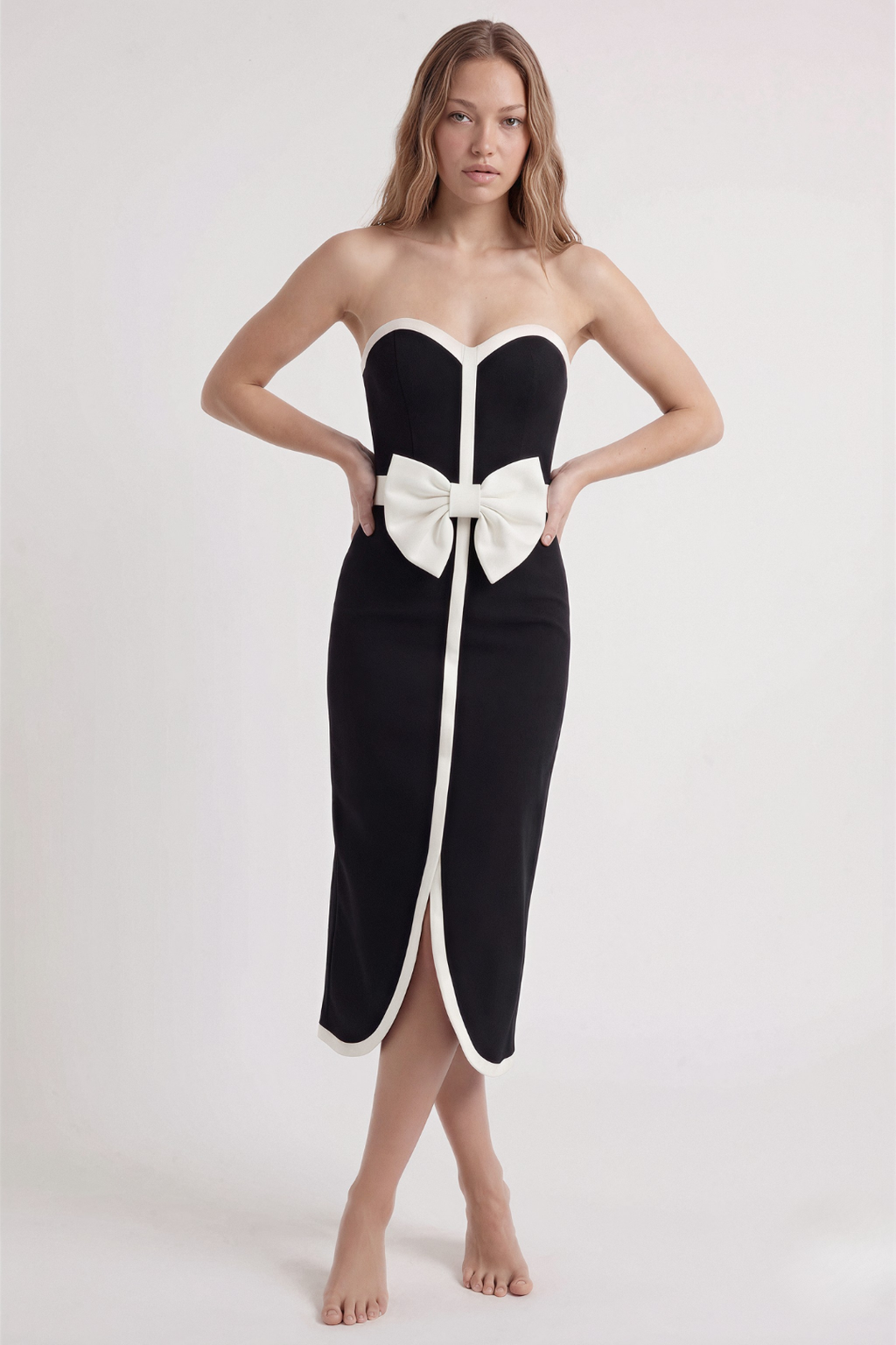 Noir Bow Pareo Set