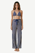 Rosvell Riviera Stripe Bikini & Pantolon Set