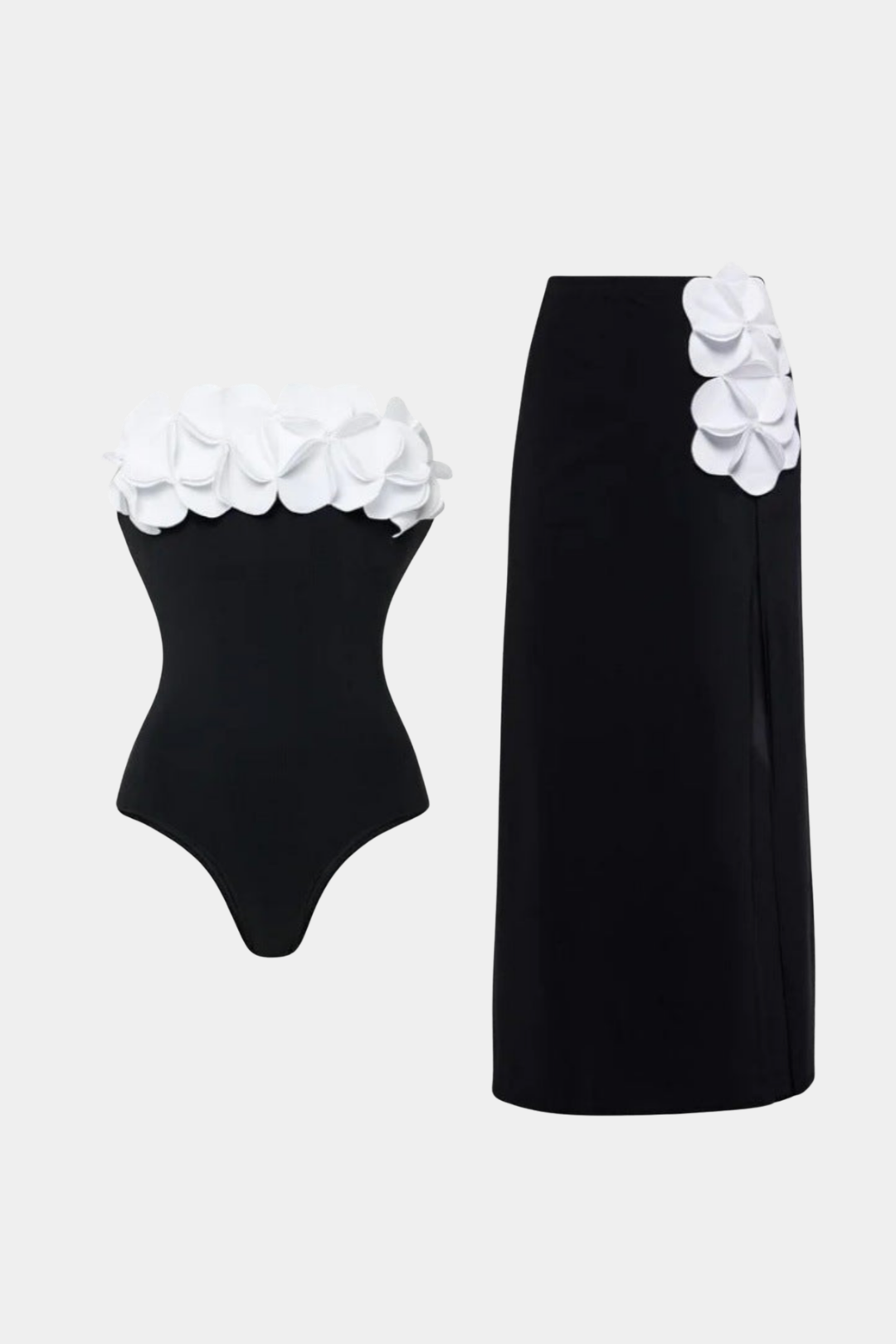 Noir Blossom Pareo Set