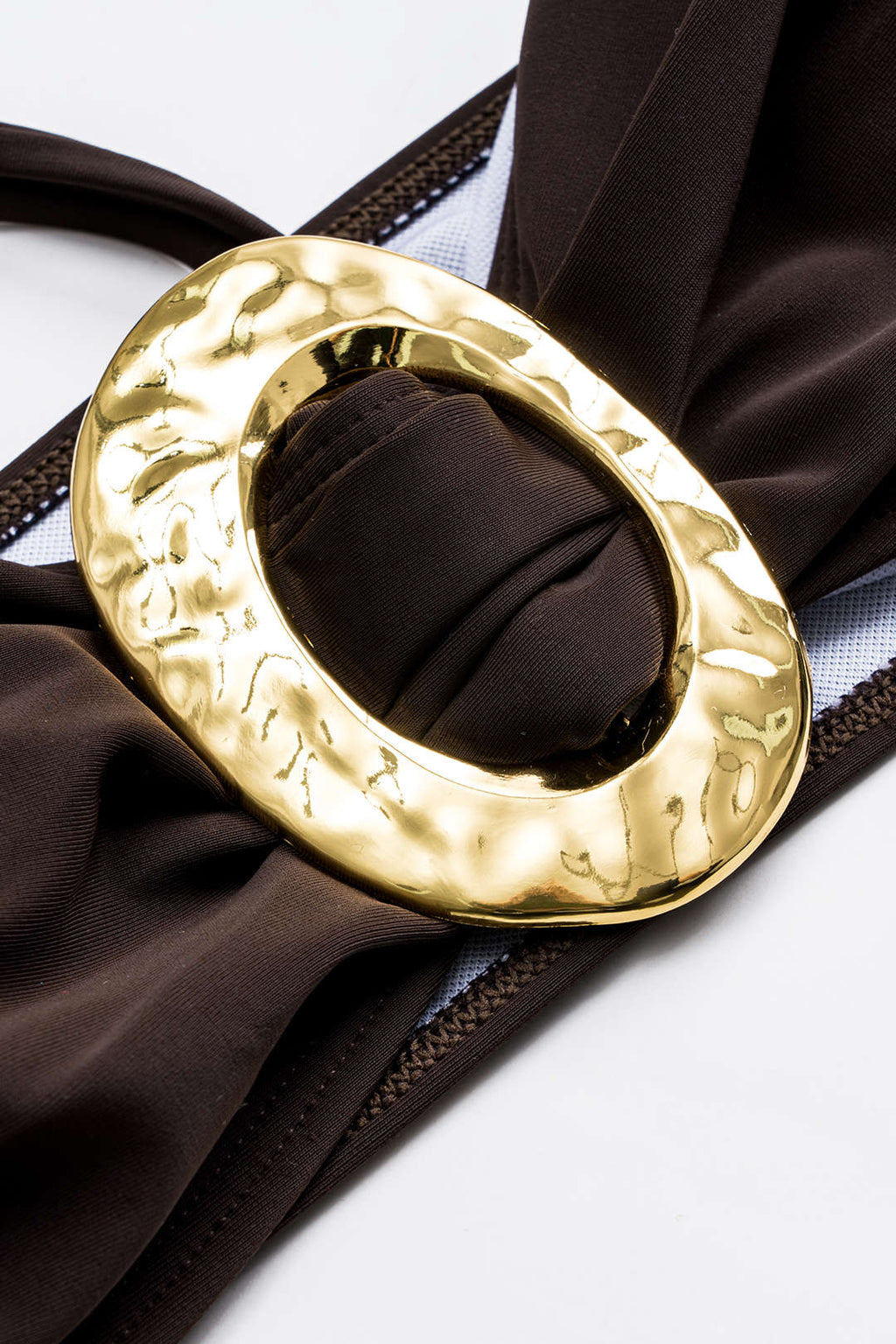 Aksesuar Detaylı Kahverengi Pareo Set