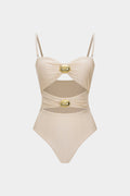 Aurelia Altın Detaylı Cut-Out Mayo