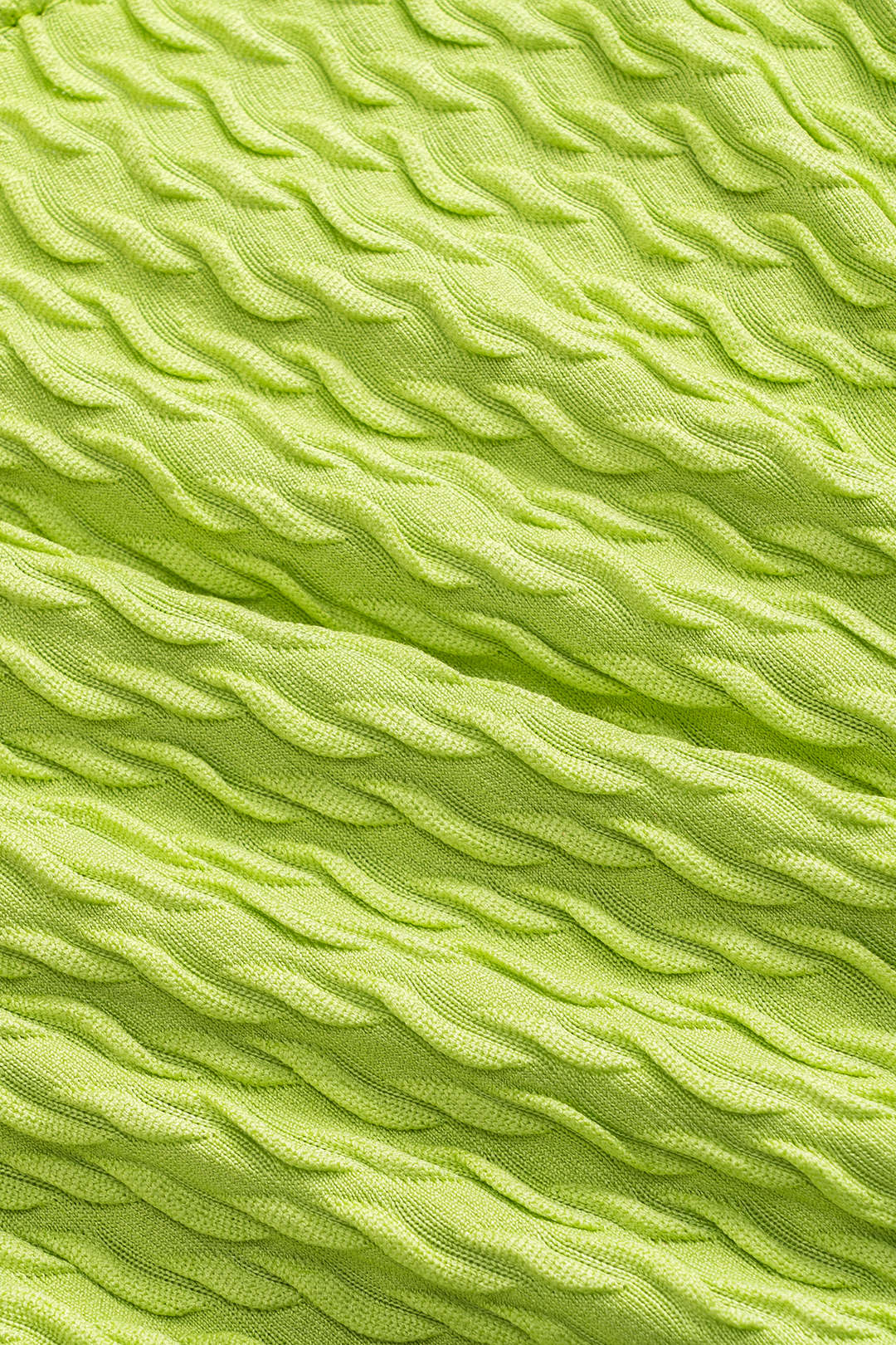 Tek Omuz Neon Yeşil Pareo Set