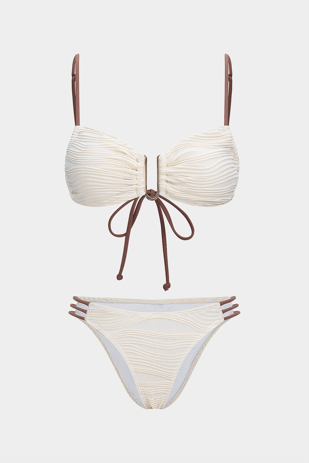 Rosvell Ivory Knot Bikini