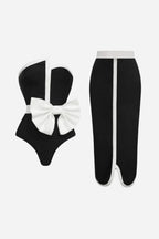 Noir Bow Pareo Set