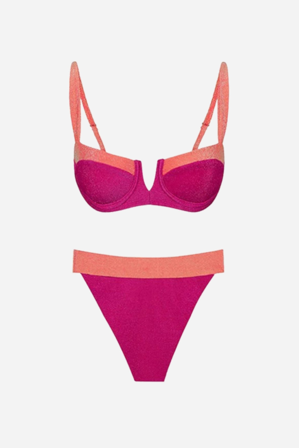 Fuchsia Bikini Pareo Set