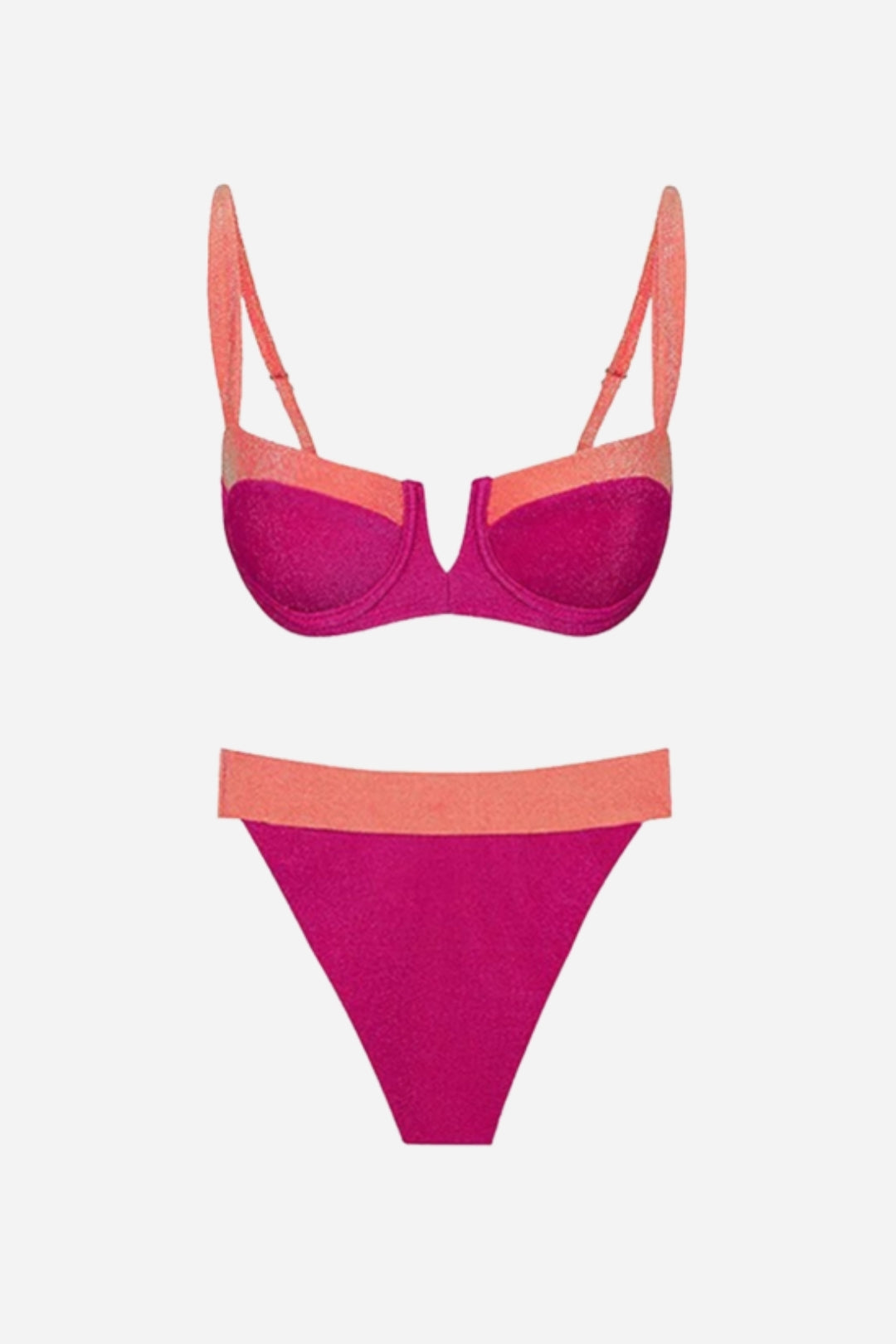 Fuchsia Bikini Pareo Set