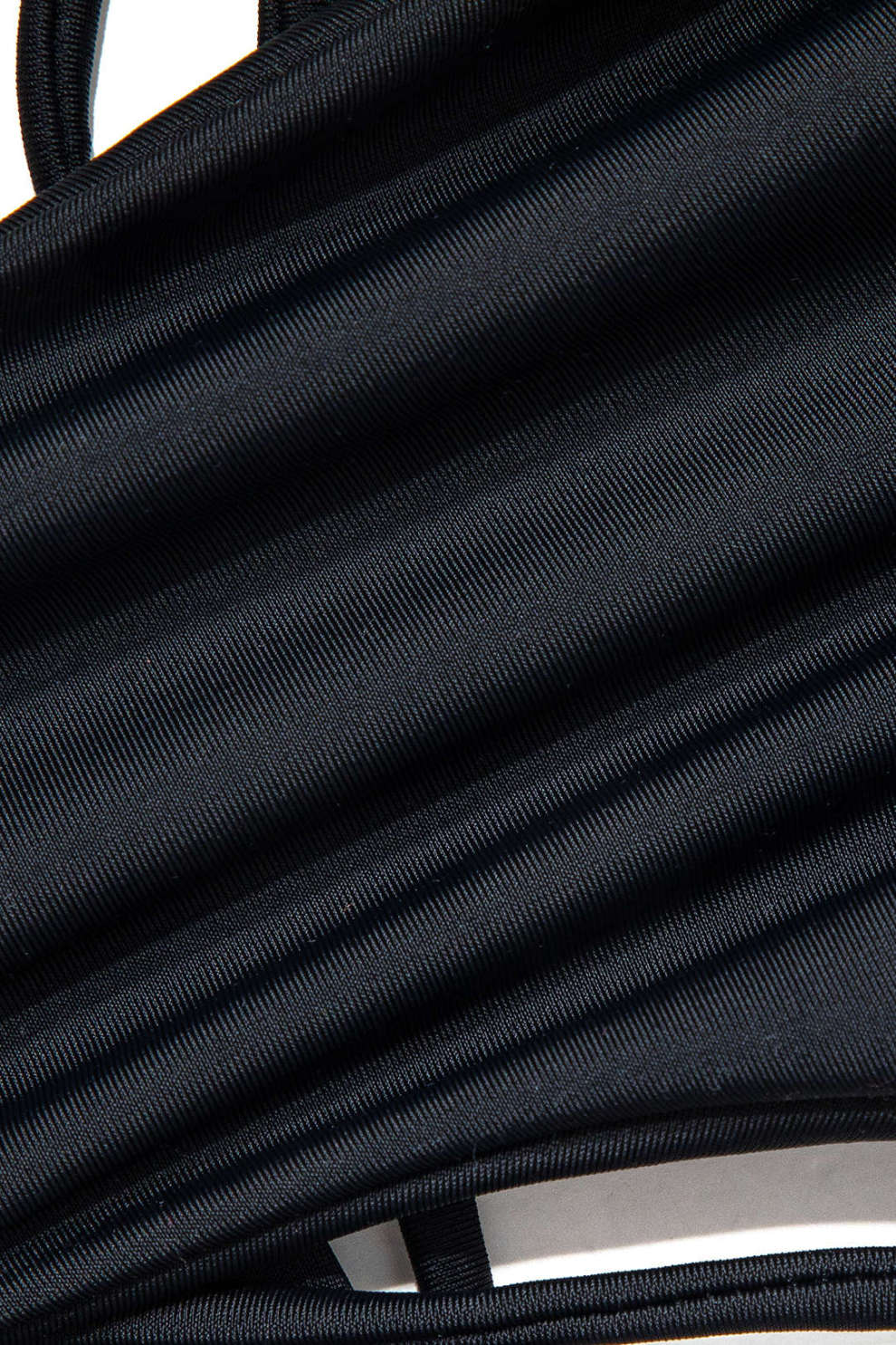 Puantiye Desenli Siyah Bikini