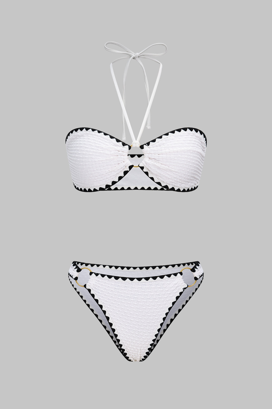 Ivory Edge Kontrast Detaylı Bikini Set