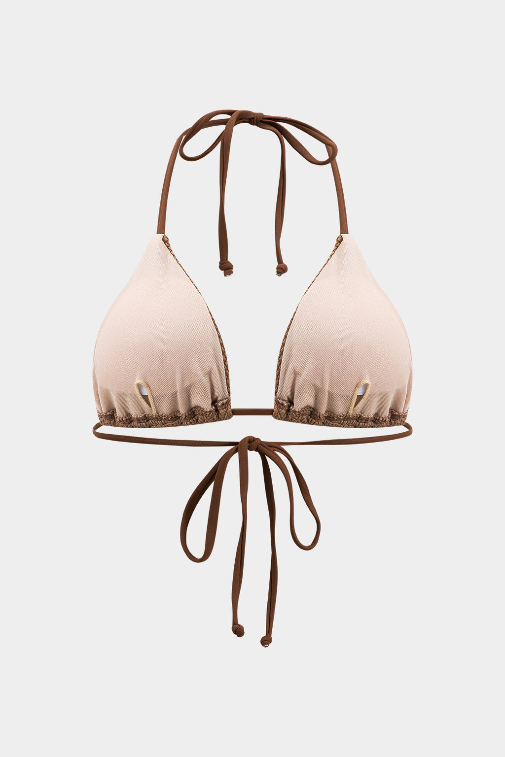 Mocha Texture Bikini Pareo Set