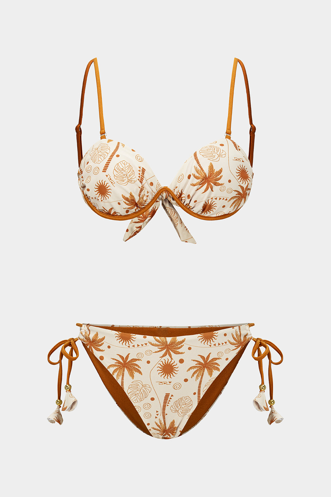 Rosvell Sunset Palms Bikini Set