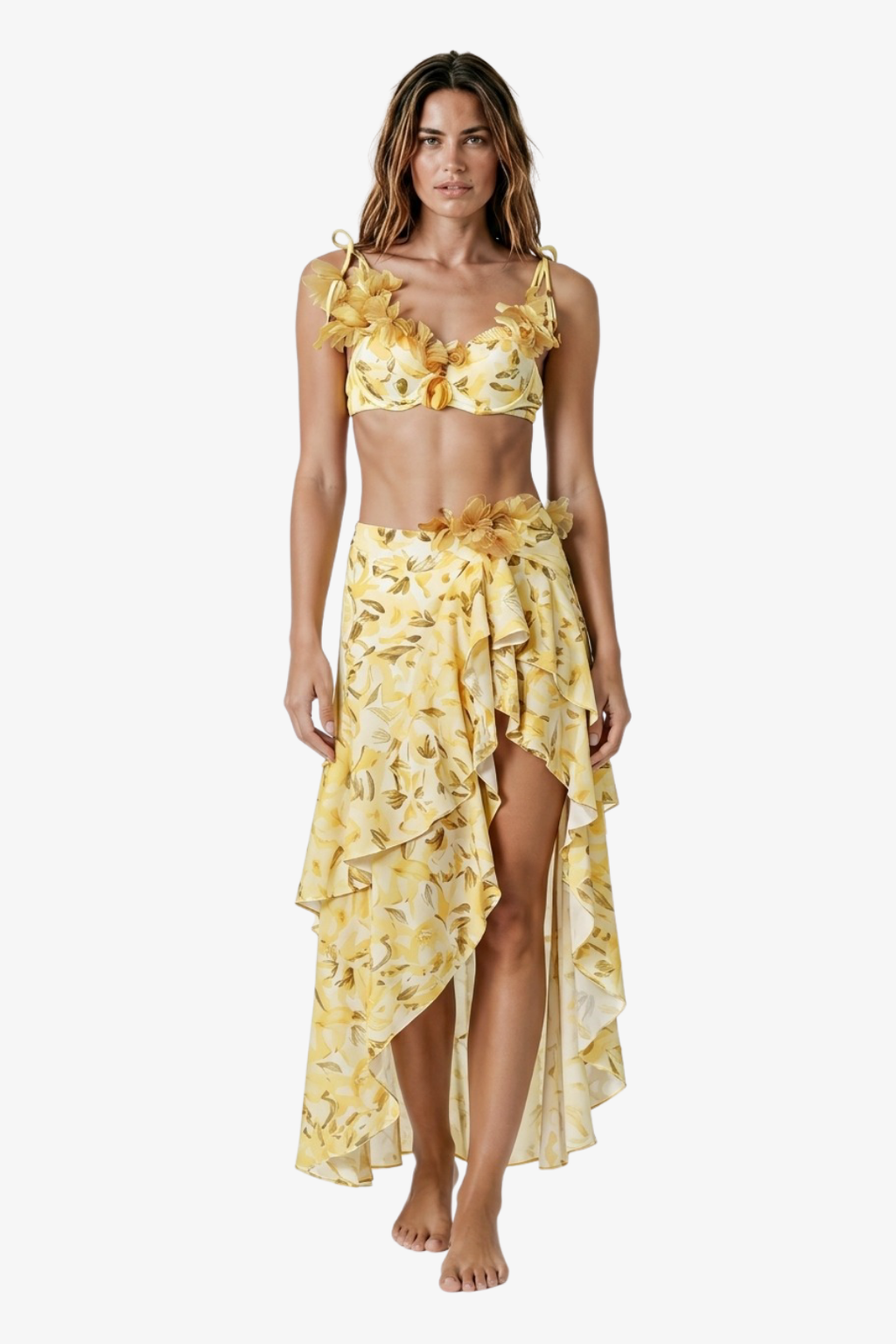 Solea Floral Pareo Bikini Takımı